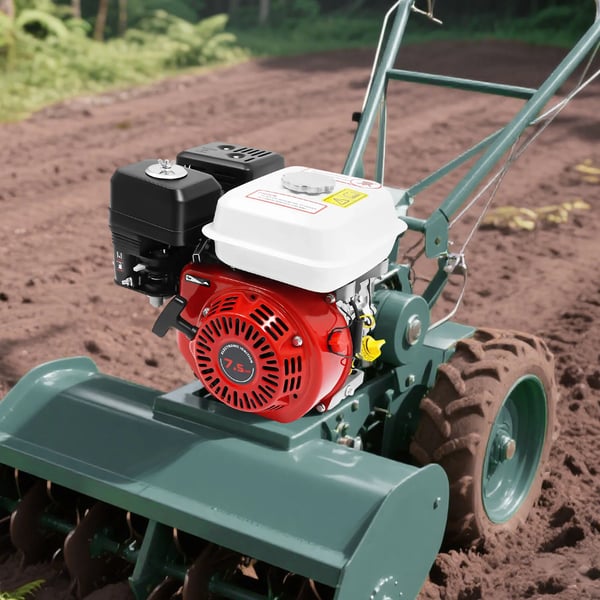 Benzinmotor, 4-takts, 212cc effektudgang,Rød