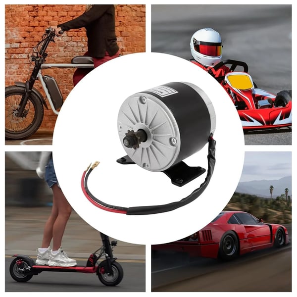Elektrisk motor, 350W effekt, DC 24V, 2750 RPM, høj moment, CE-certificeret