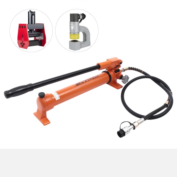 Hydraulisk Manuel Pumpe, 900cc Olievolumen, 60~70Mpa Udgiftstryk,ORANGE RØD