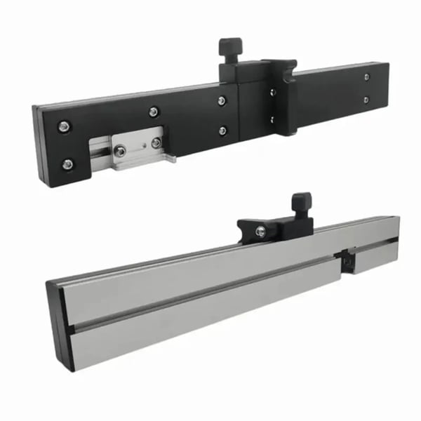 Møbelsnedkeri Miter Gauge Fence, Holdbar Aluminiumkonstruktion, Præcis Skæleskala, Tenonblokfunktion