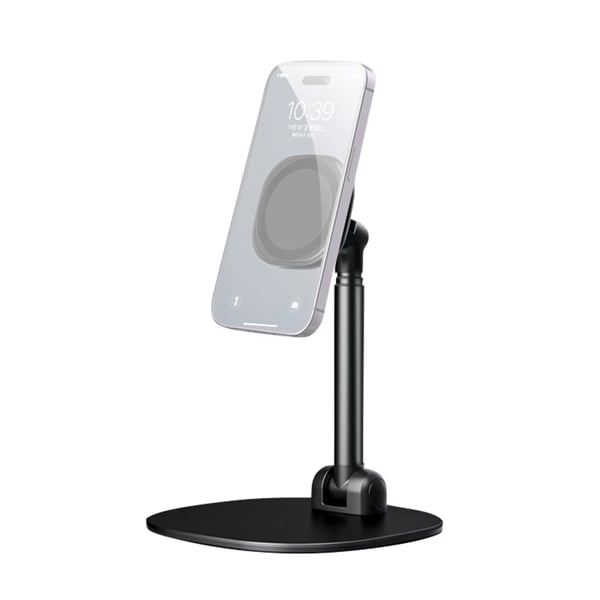 Telefonstativ, Aluminiumkonstruktion, 360° Rotérbar,Sort