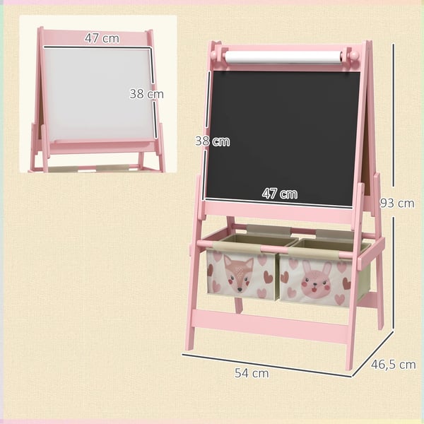 Staffeli, 3-i-1 Design, Holdbar Konstruktion,Pink