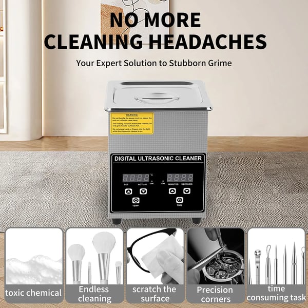 Ultralydsrenser, Dobbelt Transducer System, Digitalt Kontrolpanel,2L, EU