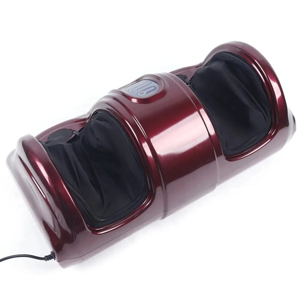 Shiatsu fod- og lægmassager, 3 hastighedsindstillinger, fjernbetjening, håndvaskbar foring,Rød