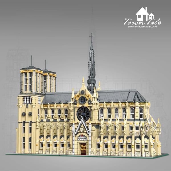 Samlingsmodel, Dekorativ Udstillingsstykke, Højsværhedsgrad Samling,Med Kasse, Notre Dame de Paris