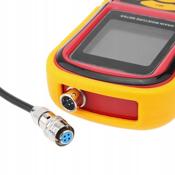 Kornfugtighedsmåler, Fugtighedsområde 5%-30%, Temperaturområde -10°C til 60°C, Digital LCD-skærm, 2-pins probe, Understøtter 8 kornsorter
