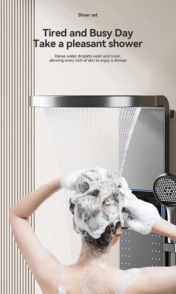 Bruserhovedsæt, Stangformet, Aluminiumsmateriale, Væghængt, Modelnummer: W8, Ingen Højdejustering