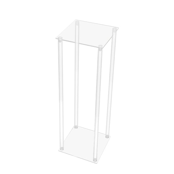 Blomsterställ, 10-delat set, hållbar akryldesign, VIT