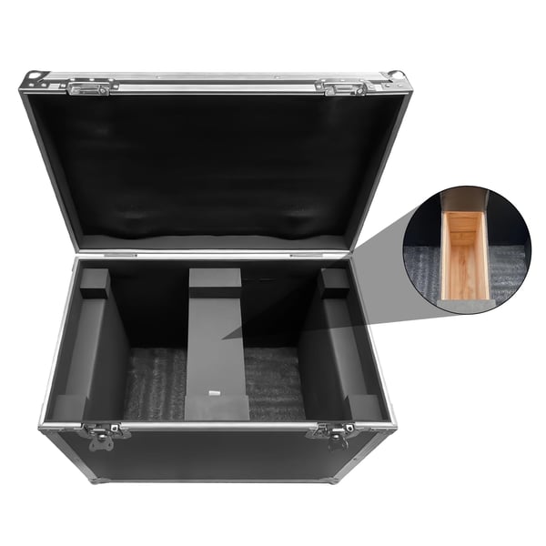 Gator Cases Airline Case, Specialtilpasset til 2 x 230W Moving Head Lygter, Holdbart Premium Læder,sort