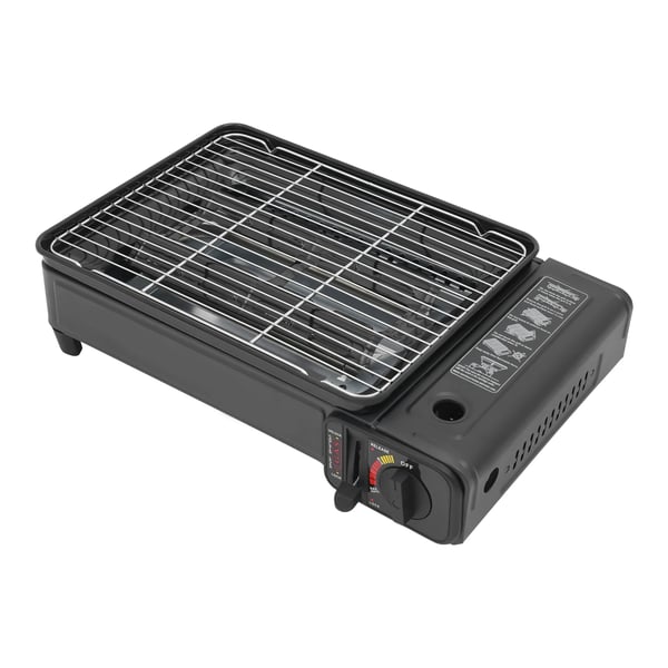 Gasgrill, Bærbar Design, Høj Effektivitet,sort