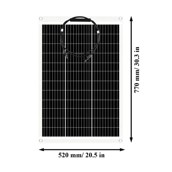 Solpanelset, Hög Effektivitet, Bärbar Energilösning,2st med kontroller, 200W