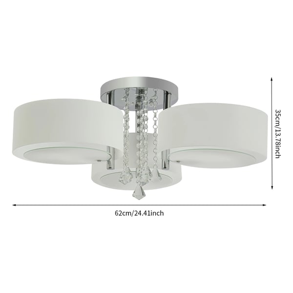 Loftlampe, Moderne Design, Fjernbetjening,HVID
