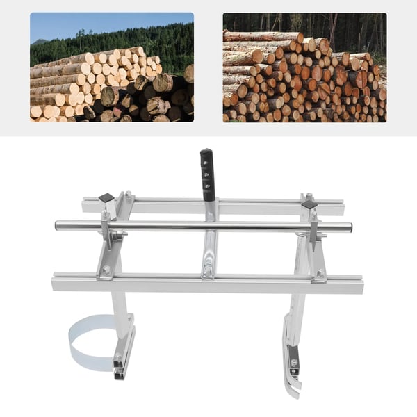 Kædesavsmølle, Aluminiumlegering, Maksimal Pladebredde 60 cm, Justerbar Pladetykkelse 1,27-33 cm, Egnet Længde 14-24 tommer, Bruttovægt 6,9 kg