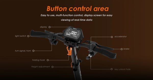 KuKirin G2 Master El-LøBehjul Til Voksne 1000w*2 Motor 52v 20,8ah Batteri 10 Tommer DæK Foldbar El-LøBehjul