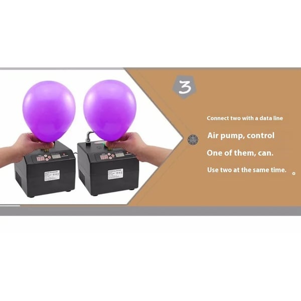 Ballonguppblåsare, Snabb Uppblåsning, Justerbar Tidsinställning,220V eu kontakt, B231