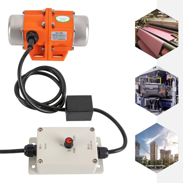 Vibrator Motor, 100W, 220V, 3000 RPM, 0.45A, Aluminiumlegering