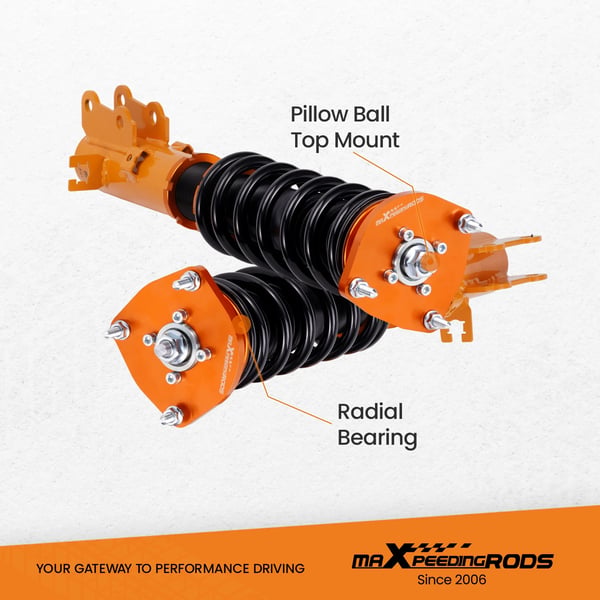 Coilover Stød, 55CrSi Stål, Justerbar Højde 1-3 Tommer, Vare Længde 71,1 cm, Vare Bredde 51,6 cm, Vare Vægt 29500 g