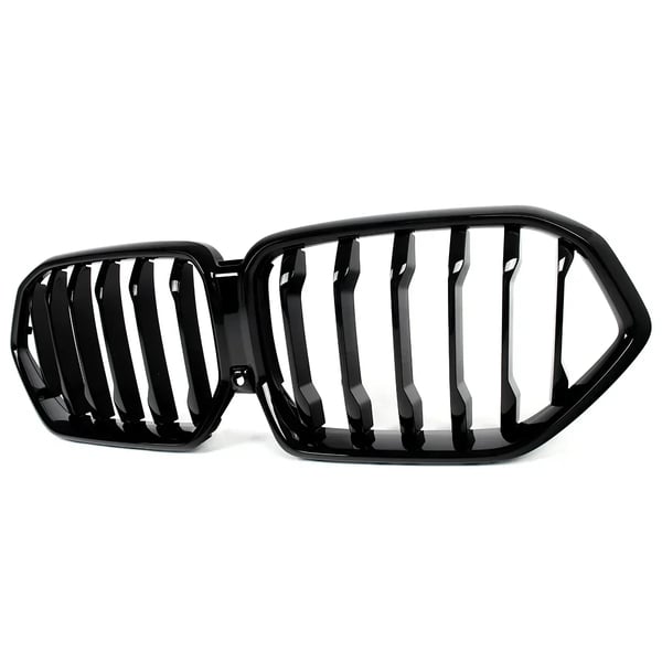 Bilens forreste kofangergrill, blank sort finish, holdbart ABS-plastik,Glansende Sort