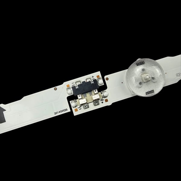 LED Strip, 1158 mm længde, 12 LED perler, 3 V spænding, kompatibel med forskellige 55 tommer TV'er, modelnumre 2014SVS55 og D4GE-550DCA-R3