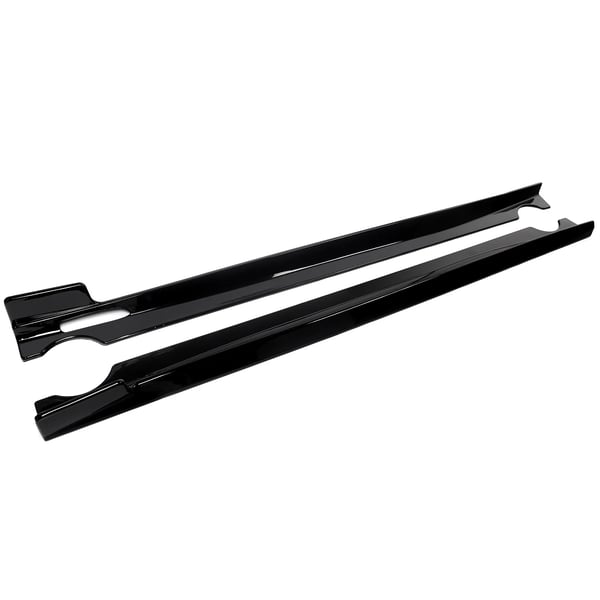 Side Bumper Lip, Holdbart Plastik, Skræddersyet Pasform,glans sort