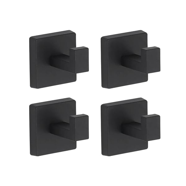 Badrumsaccessoarer Set, 10-delars Komplett Kit, Modern Design,svart