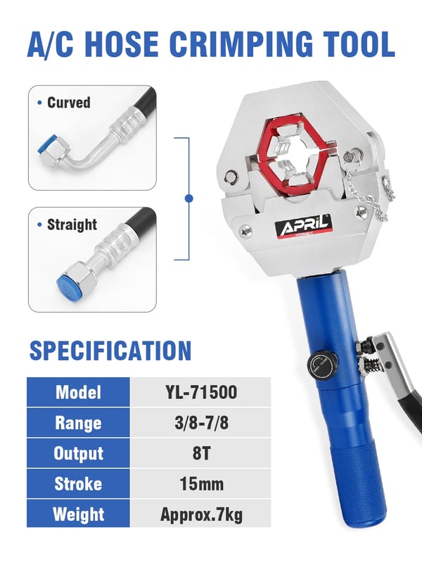 Hydraulisk Crimping Værktøj, Stål Konstruktion, Alsidige Størrelser,YL-71500-a