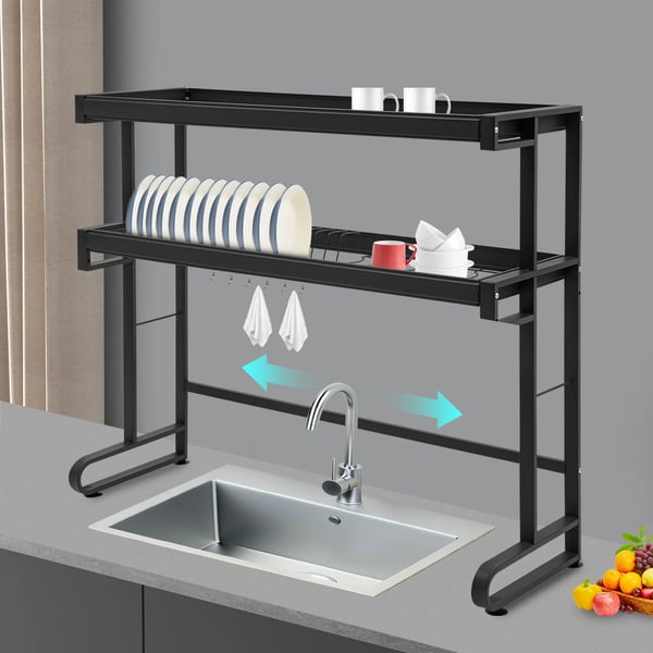 Opvaskestativ, Dobbeltlag, Robust Konstruktion, Pladsbesparende Design