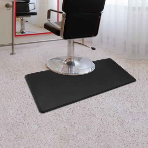 Salon Gulvmåtte, Ergonomisk Støtte, Skridsikker Vandtæt Design,sort