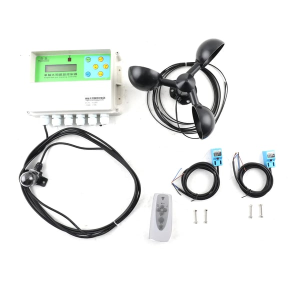 Sol Tracker Controller, DC 12V Strømforsyning, Maksimal Belastning 15A, Dimensioner 150mm x 100mm x 40mm, Automatisk Sporingssystem