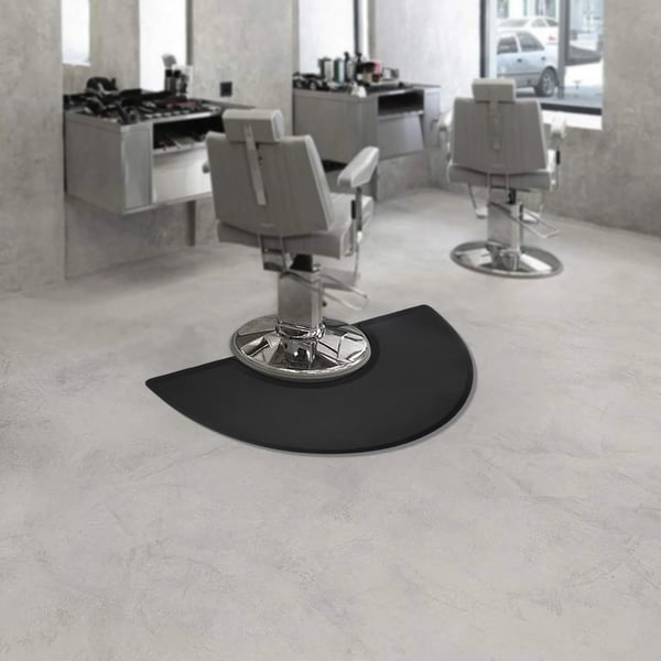 Salon Gulvmåtte, Ergonomisk Design, Skridsikker Overflade,sort