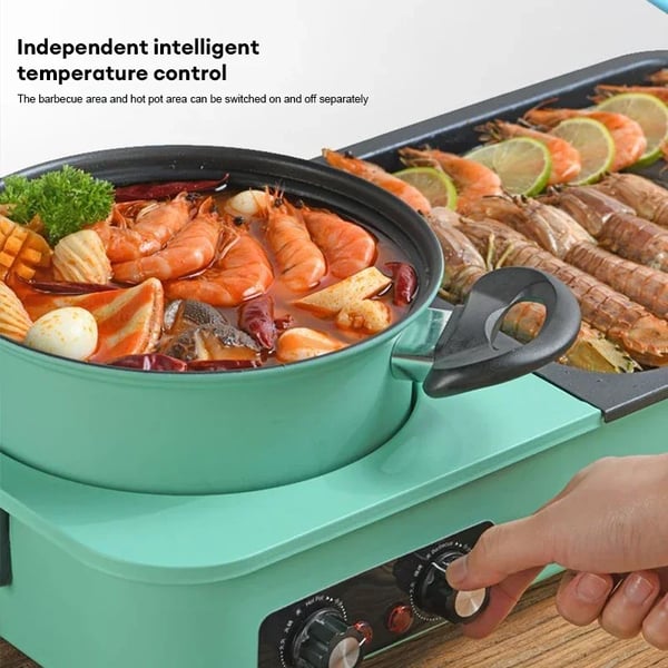 Elektrisk Multikoger, Non-stick Teknologi, Alsidige Madlavningsfunktioner,EU, Grøn
