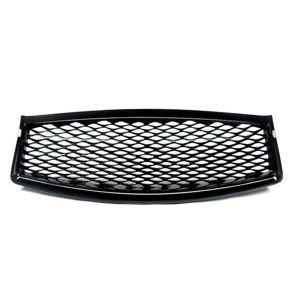 Frontbumpergrill, Nem installation, Holdbar konstruktion,Glansfuld Sort