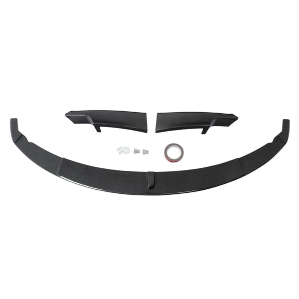 Front Spoiler Lip, Holdbart ABS Plastik, Nem Installation,Kulfiberlook
