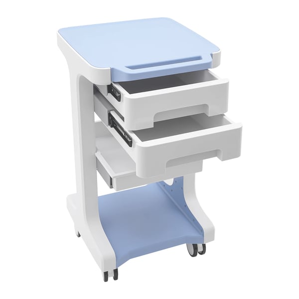 Salonvogn, 3 niveauer, ergonomisk håndtag,Blå
