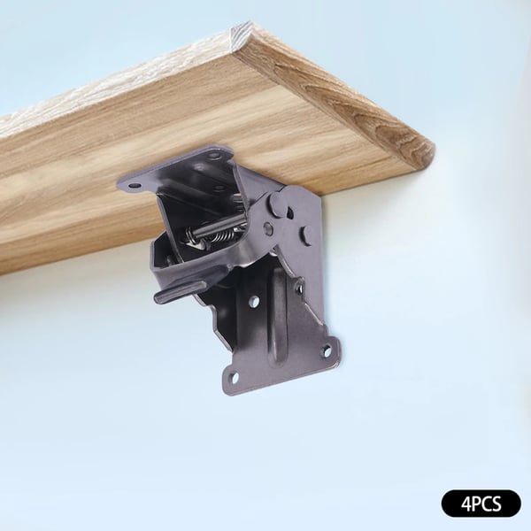 Foldemøbelbeslag, Koldvalset Stål, 200 Kg Kapacitet, 0-90° Foldningsvinkel, Hver Størrelse: 5*6,3*6,8 cm, 4-delt Sæt