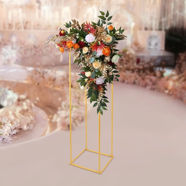 Blomsterstativ, 180 cm højde, fritstående,Guld, L
