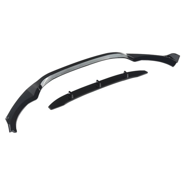 Front Bumper Lip, Glans Sort, Til BMW X3 X4 G01 G02, Designet til M-Sport Bumper,Glansende Sort