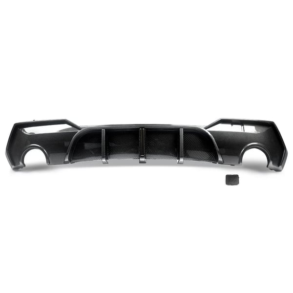 Bageste kofanger diffuser, LED lys, M Performance stil,kulstoflook