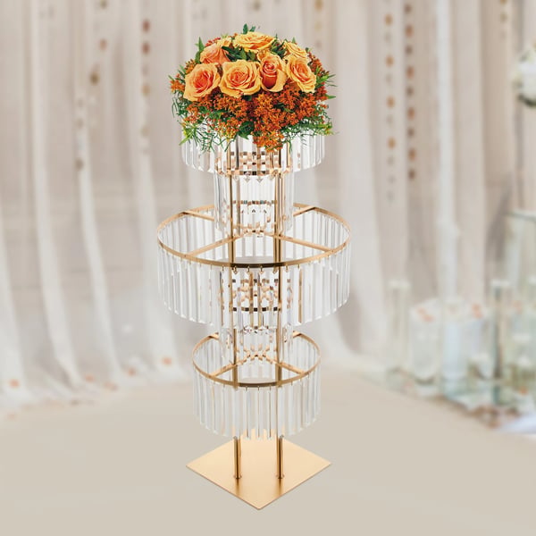 Blomsterkrukke, 5-lags design, moderne stil,Guld