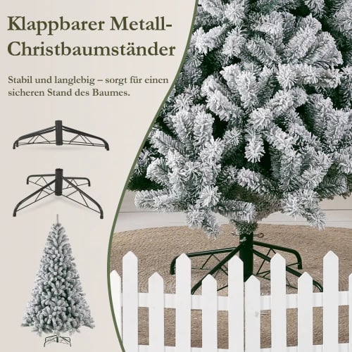 Tekok Christmas-puu, realistinen ulkonäkö, helppo kokoaminen,2.1M