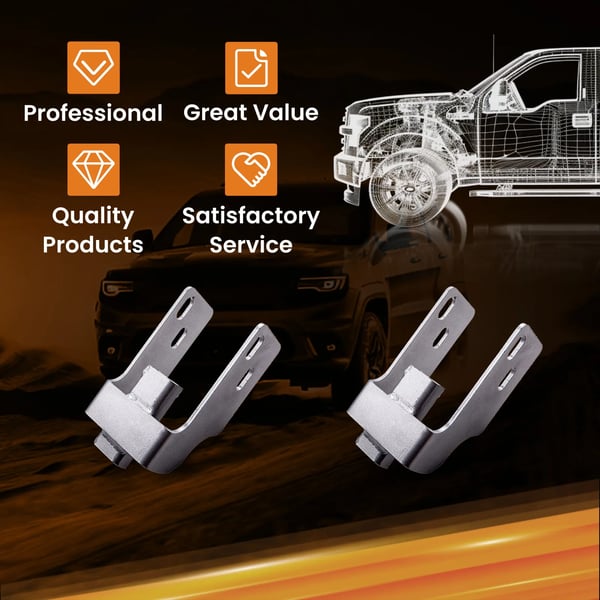 Body Lift Kit, 3 tommer løftehøjde, stålmateriale, kompatibilitet med Silverado og Sierra 1500, nem bolt-on installation, installationstid på 8 timer