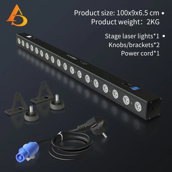 Stage Light, RGBWUV 6in1, DMX512 Ohjaus,RGBWUV, EU Plug