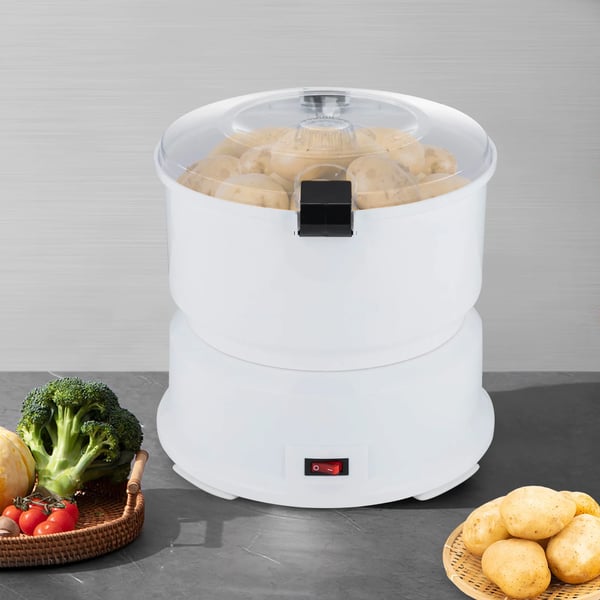 Kartoffelskræller, 85W Effekt, Kapacitet 0,8kg, Spænding 220-240V, Dimensioner 25,5x27cm, Skrælletid 2-4min