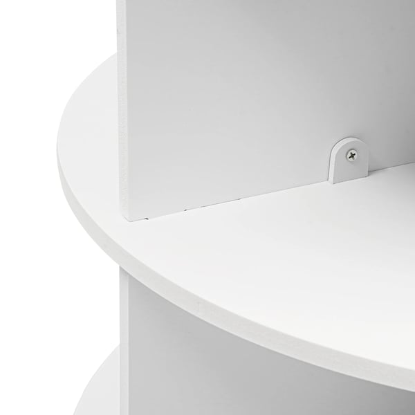 Sko Rack, Rotationsdesign, Plads til 16 Par,hvid farve