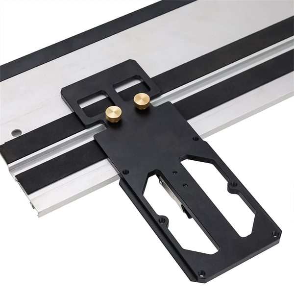 Spor Sav Kvadrat Guide, Holdbar Aluminiumlegering Konstruktion, Justerbart Klipsystem,Sort