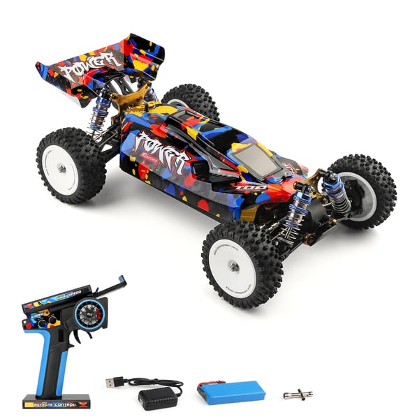 Fjernstyret Bil, 1/12 Skala, Hastighed op til 75KM/H, 2.4GHz Fjernbetjening, 4WD, Anbefalet Alder: 14+