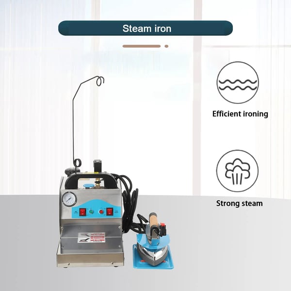Dampgenerator Strygesystem, Rustfrit Stål Kedel, Justerbar Dampventil, Sikkerhedsfunktioner