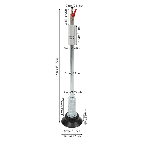 Pneumatisk Tandtrækker, Effektiv Reparation, Ergonomisk Design,Sort
