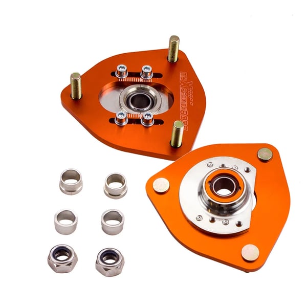 Suspensions Top Mounts, Justerbar Tændingsmærke, Bushing Pillow Ball Design, Kompatibel med Nissan S13 S14