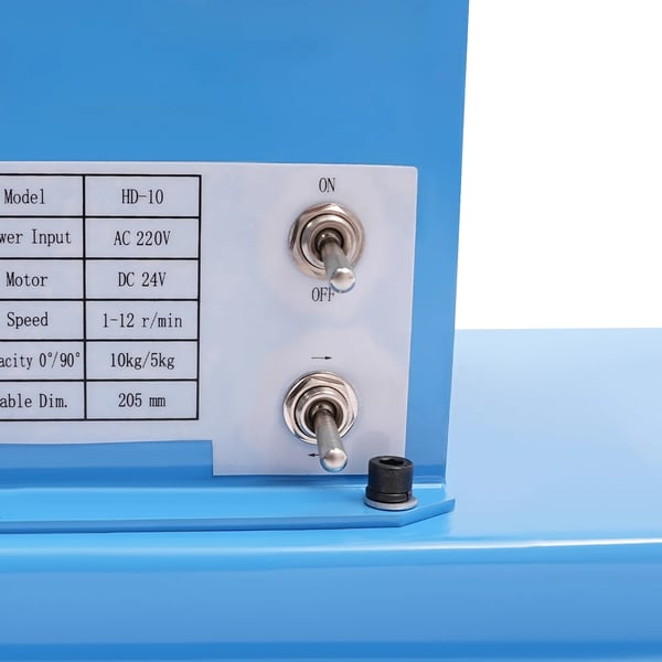 Roterende Bord, Belastningskapacitet 10 kg (Horisontal), Belastningskapacitet 5 kg (Vertikal), Rotationsvinkel 0-90 grader, 20 W DC Motor